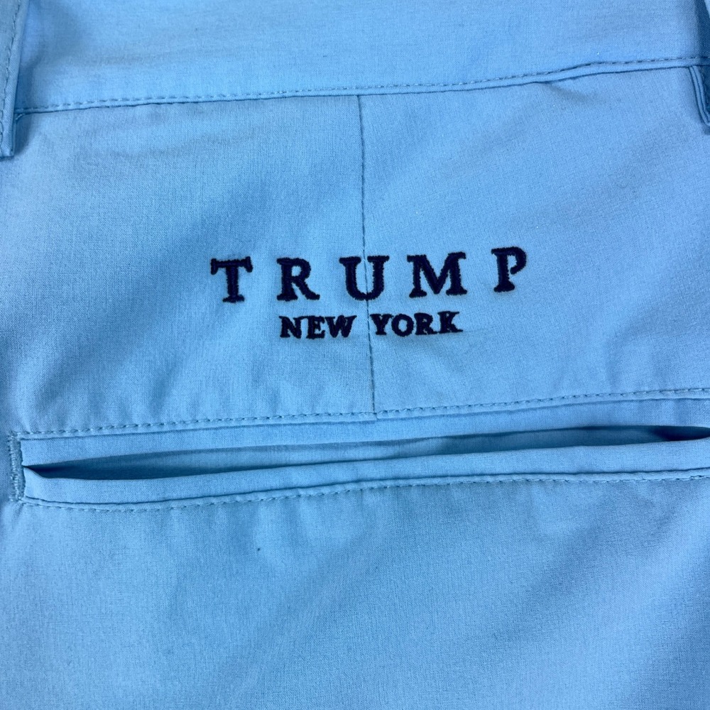 Fairway & Greene Golf Shorts 34 and Shirt L Blue Trump New York Tech Performance - Picture 3 of 16